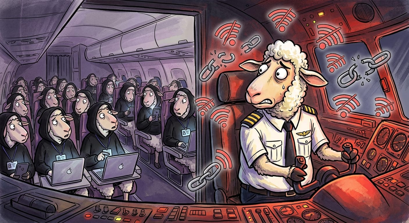 30,000 Feet and Someone's Already Sniffing the Hay