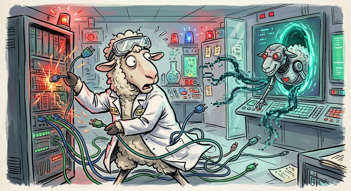 The Sheep Have Learned To Open The Gate Themselves